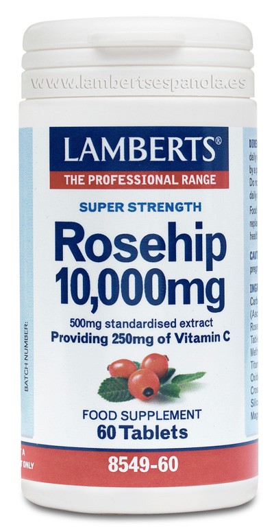 LAMBERTS Escaramujo 10.000mg, 60 comprimidos.