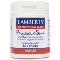 LAMBERTS Fosfatidilserina 100 mg + Zinc, 60 comprimidos.