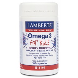 LAMBERTS Omega 3 para Niños, 100 cápsulas.