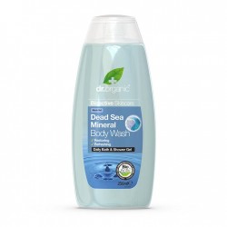 Dr Organic Gel de ducha de minerales del mar Muerto, 250ml.