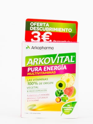 ARKOVITAL PURA ENERGIA 30 COMPRIMIDOS