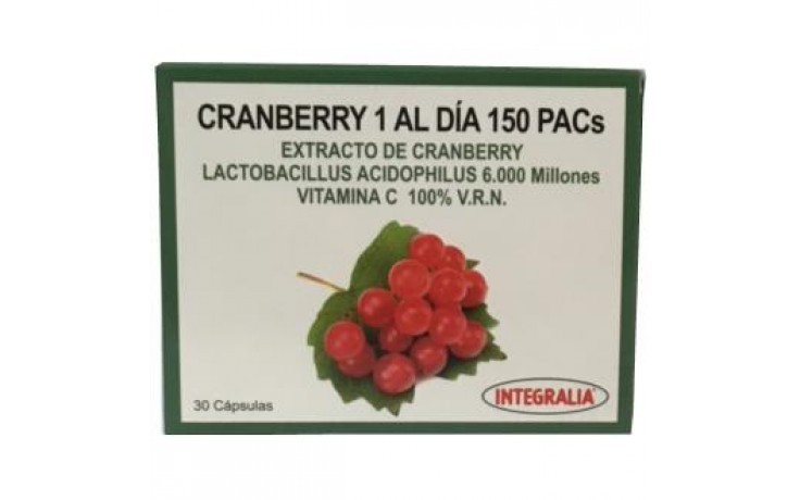 Integralia Cranberry una al día 150 PACs 30 cápsulas