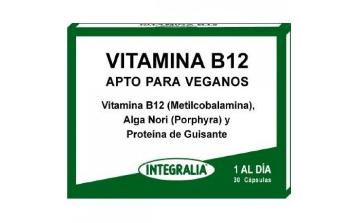 Integralia Vitamina B12 Vegana 30 Cápsulas