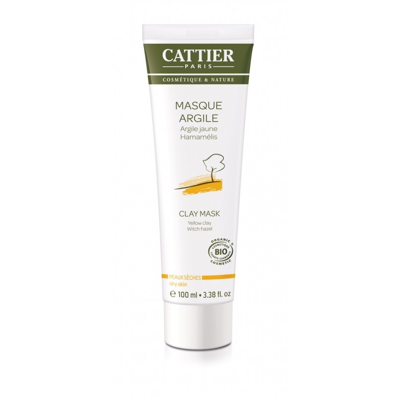 Cattier mascarilla arcilla amarilla, 100ml.