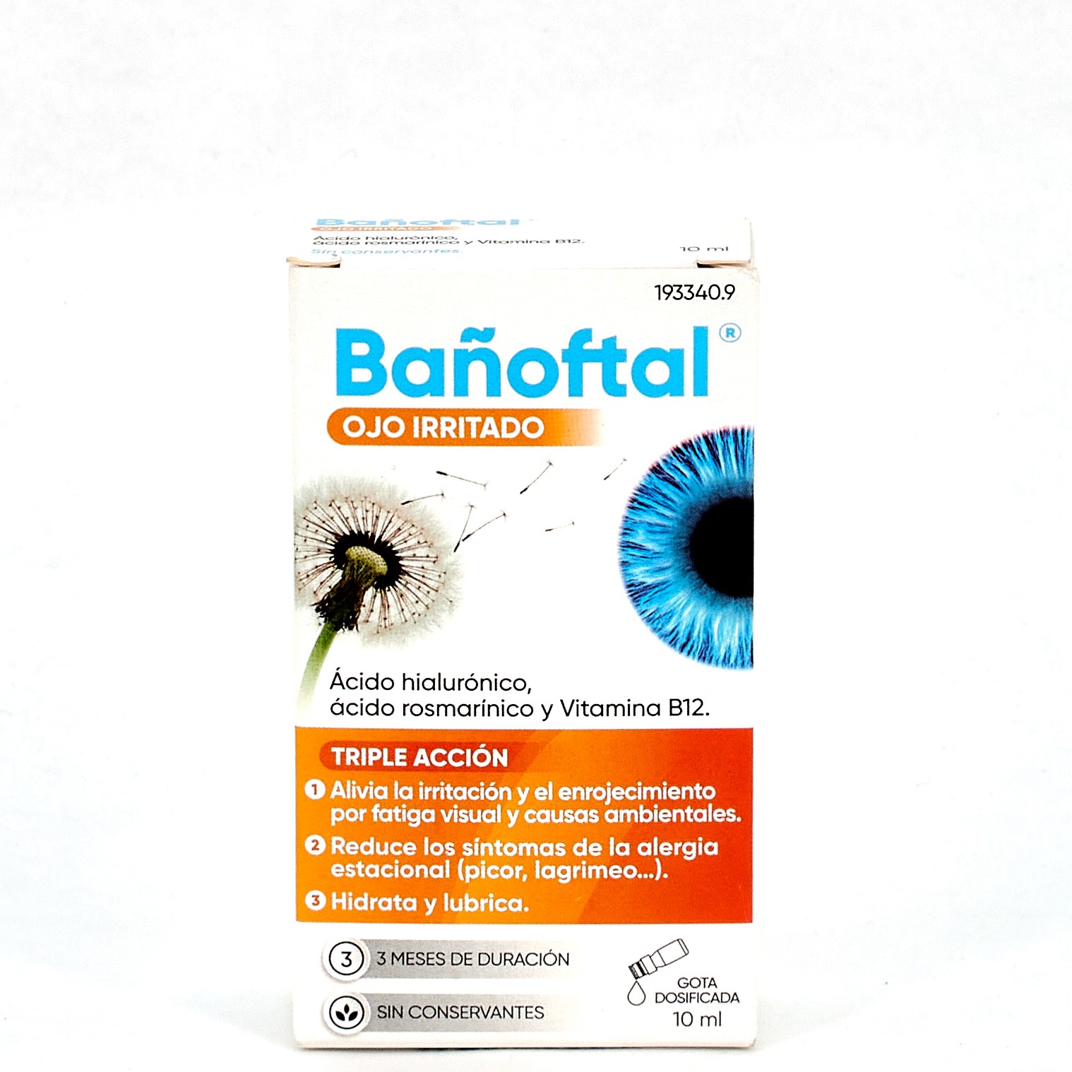 Bañoftal Ojo Seco 0,4% Gotas 10 ml · Higiene