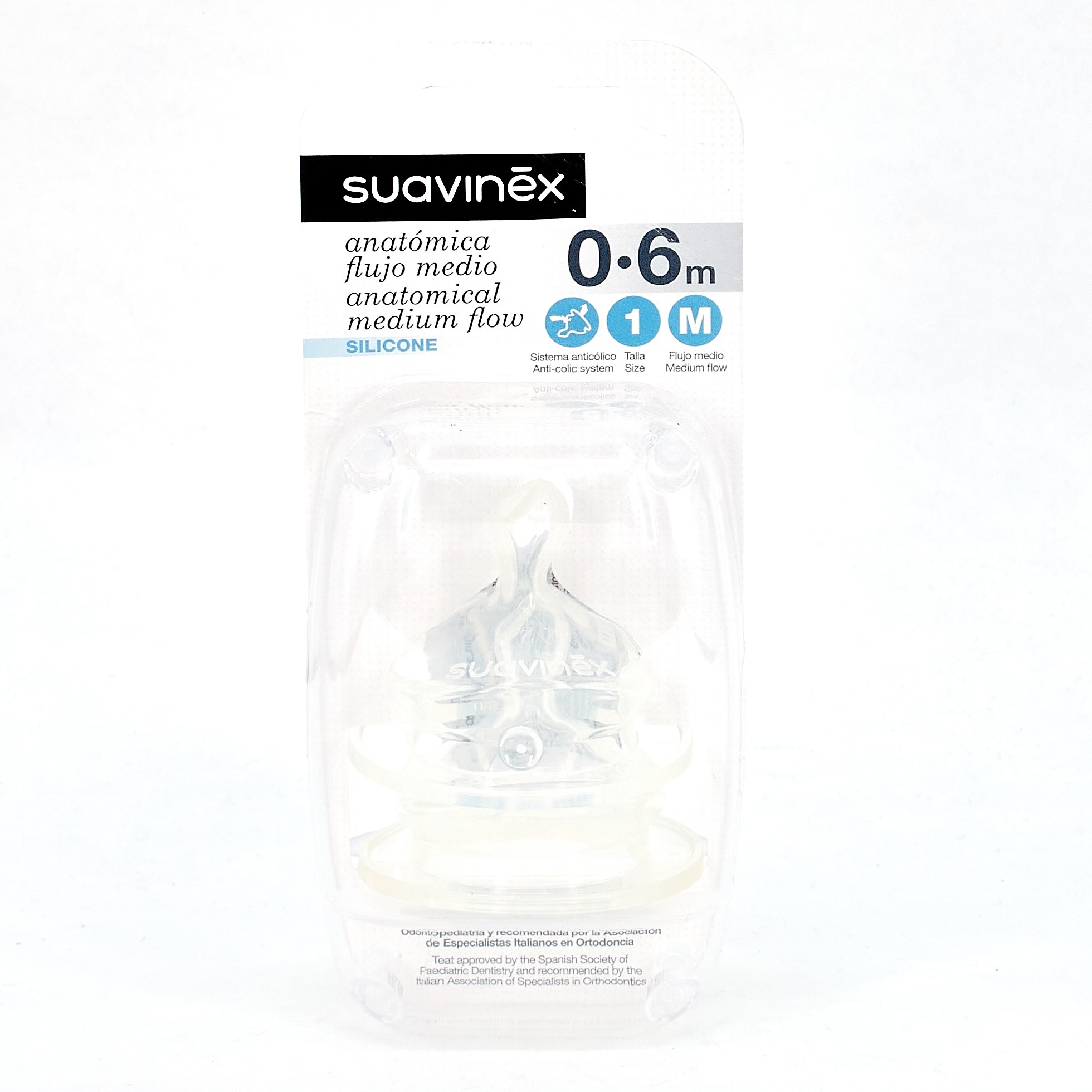 Comprar Suavinex Tetina Anatómica Silicona T1M, 2Ud al mejor precio