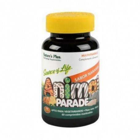 Natures Plus Animal Parade Multivit Naranja, 60 Comp.