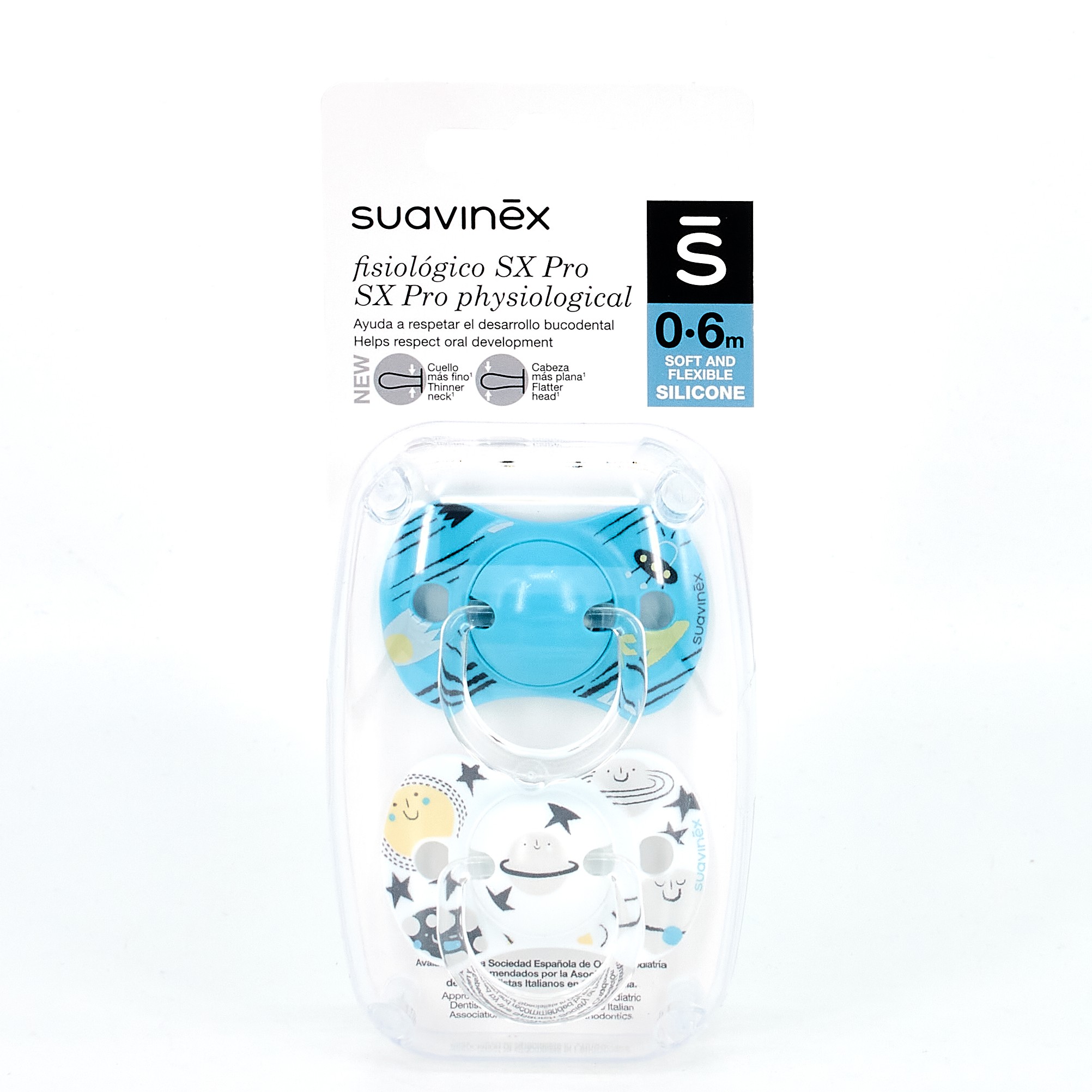 Comprar Suavinex Chupetes Silicona fisiologica SX Pro 0-6m, 2Uds al mejor  precio