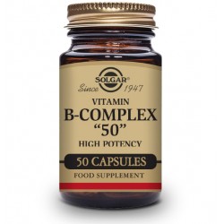 Solgar B-Complex 50, 50 Cápsulas vegetales.