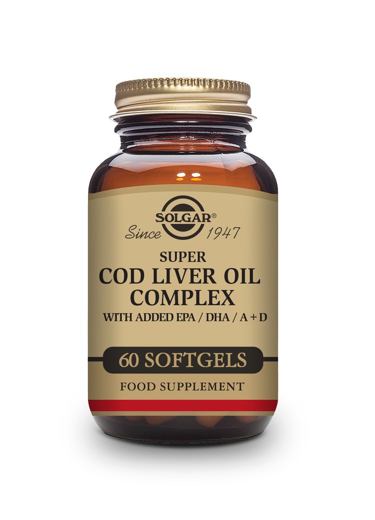 Solgar Súper Cod Liver Oil Complex, 60 perlas.