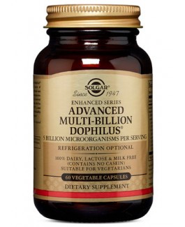 Solgar Advanced Multi- Billion Dophilus, 60 Cápsulas Vegetales.