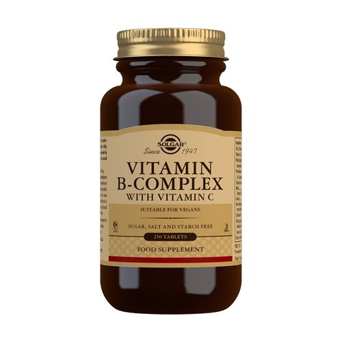 Solgar B – Complex con Vit C, 250 Comprimidos.