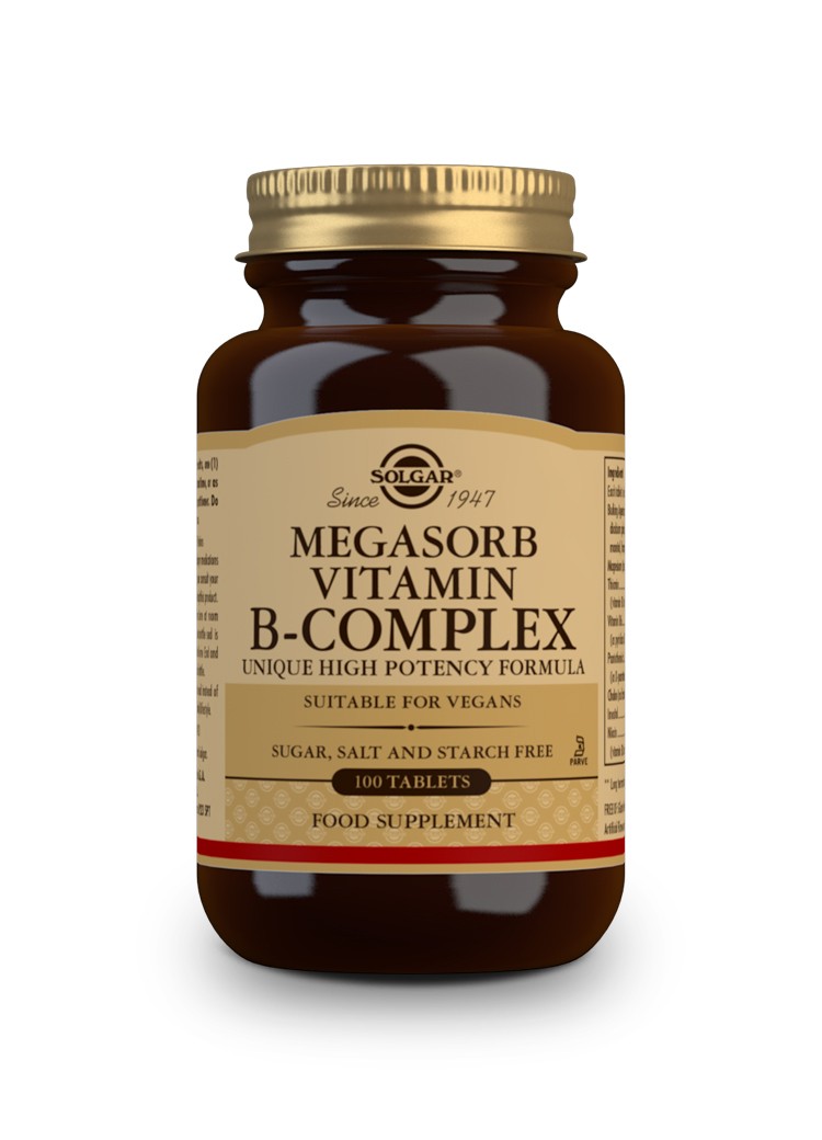 Solgar Megasorb B – Complex 50, 100 Comprimidos.