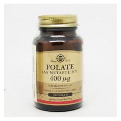 Solgar Folato (como Metafolin) 400 mcg, 50 Comprimidos.