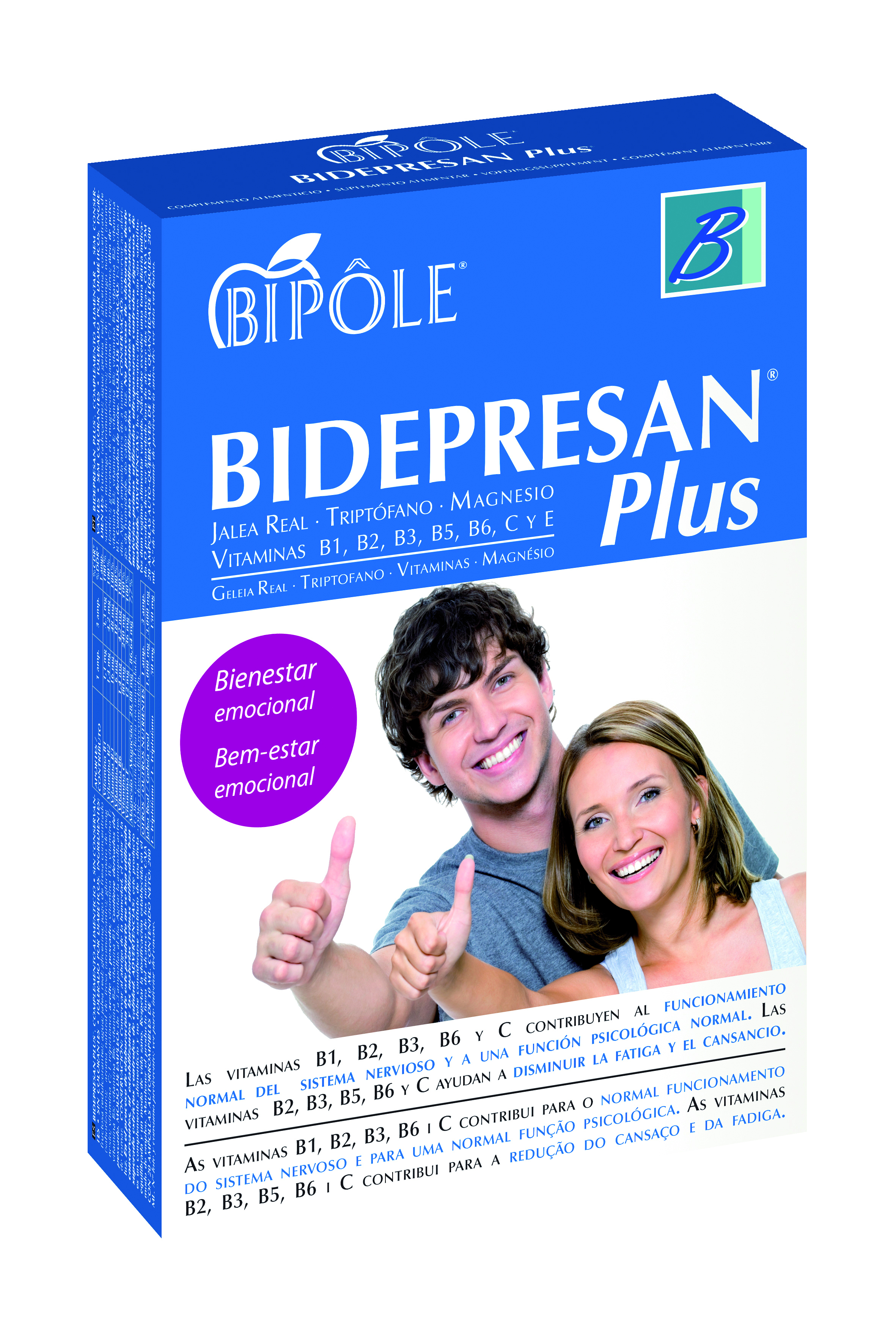 Bipole Bidepresan, 20 viales. Aporta energía y vitalidad.