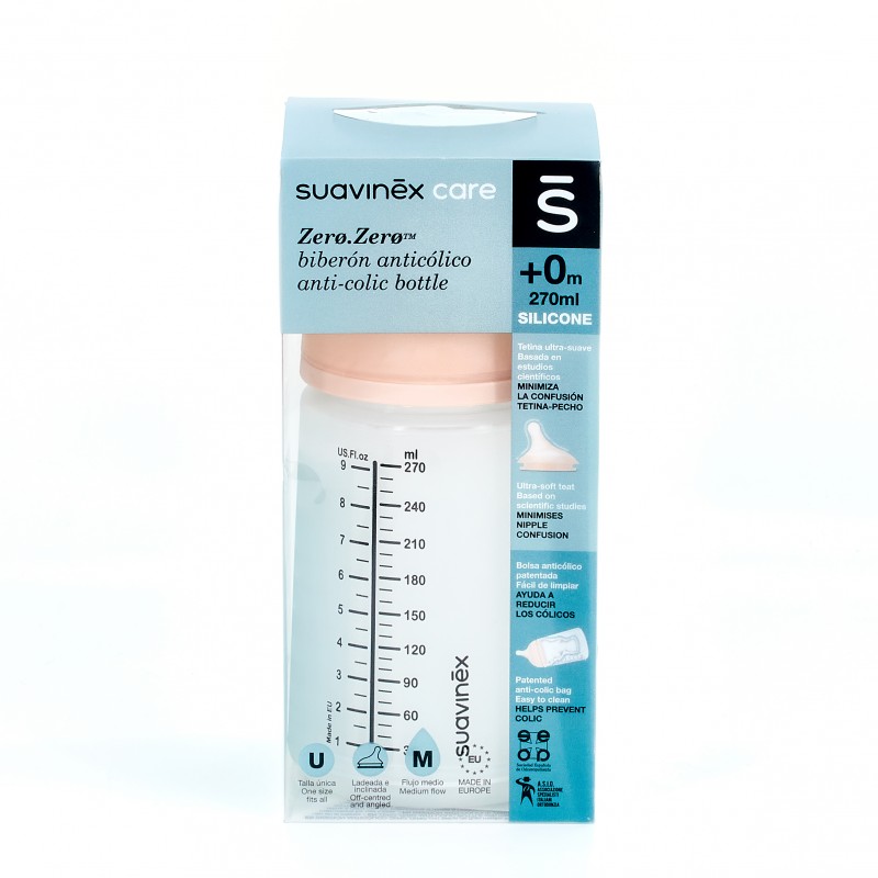 Comprar Suavinex Zero Biberon Anticólico Flujo S, 180ml al mejor precio