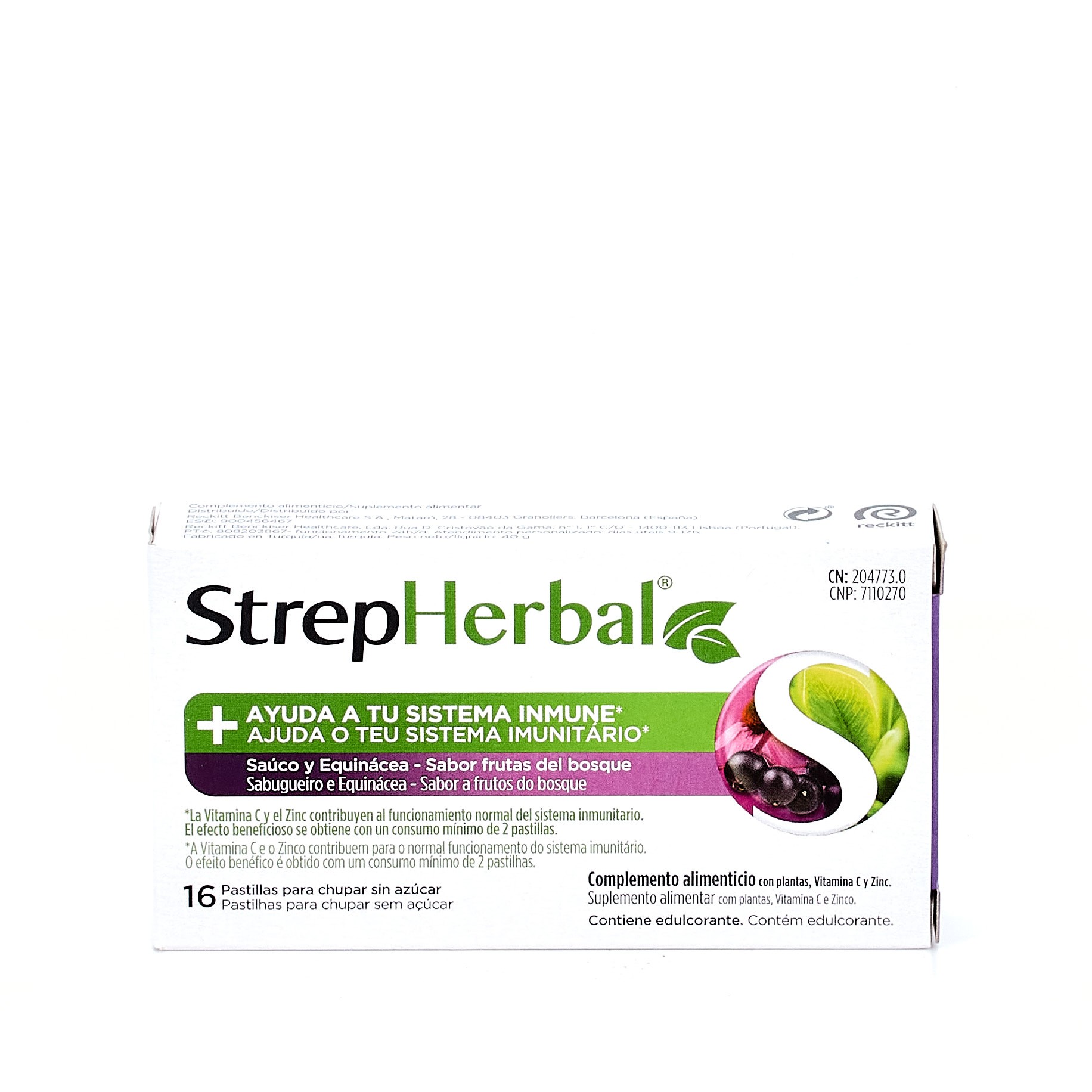 Strepherbal pastillas saúco y equinácea, 16 Pastillas para Chupar