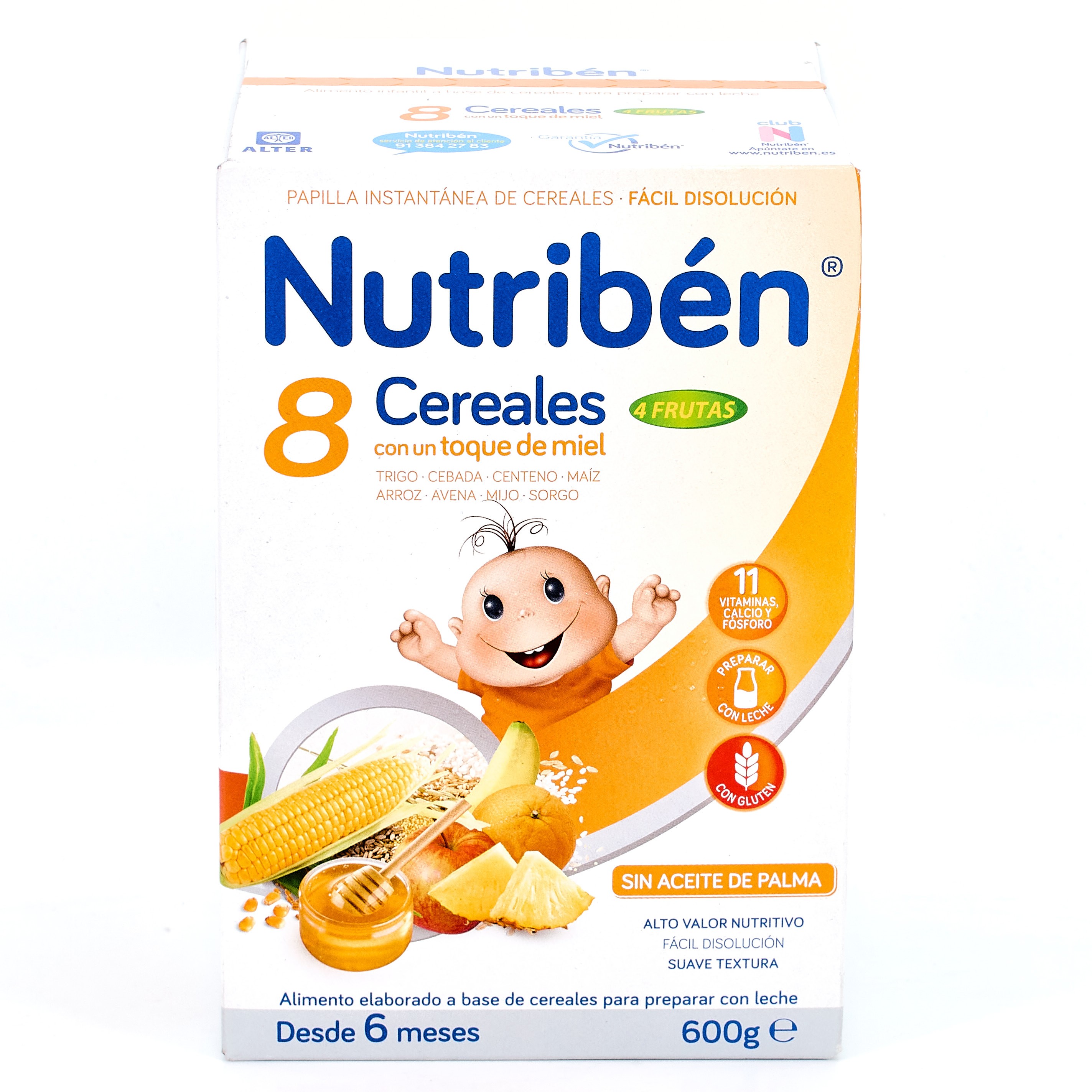 Comprar Nutribén 8 Cereales y Miel 4 Frutas, 600g al mejor precio