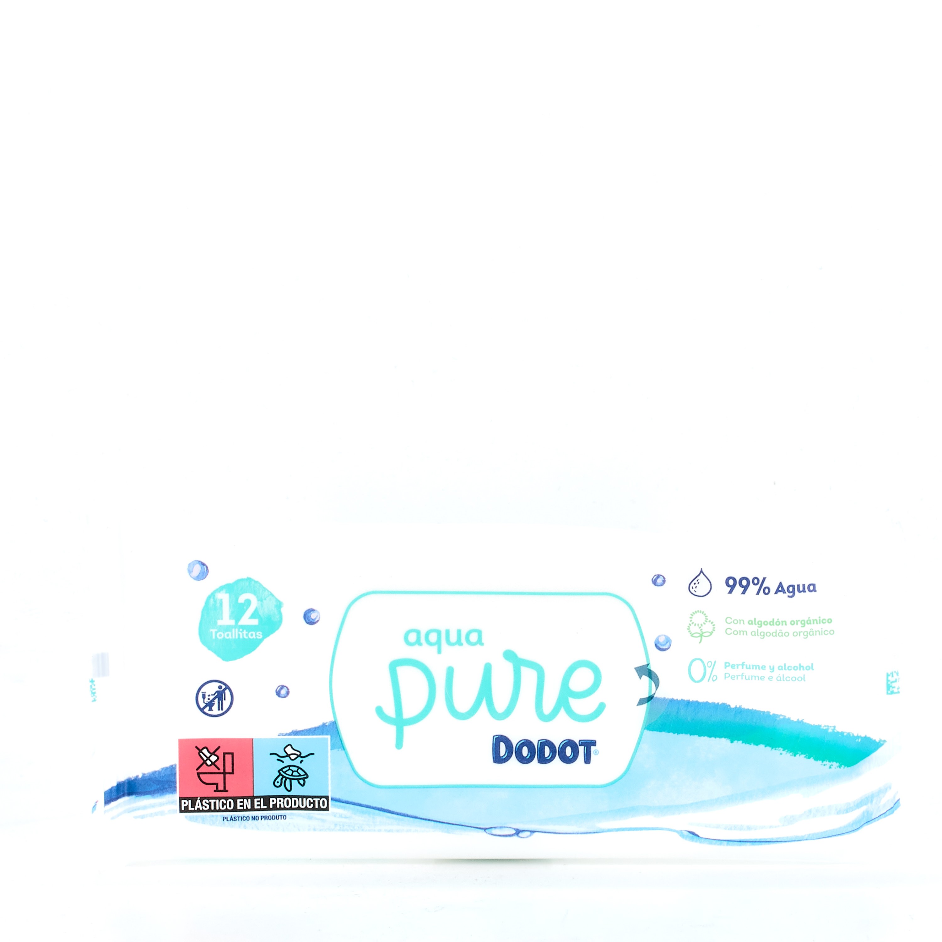 Comprar Dodot Aqua Pure 12 Toallitas. Limpieza del bebé. al mejor