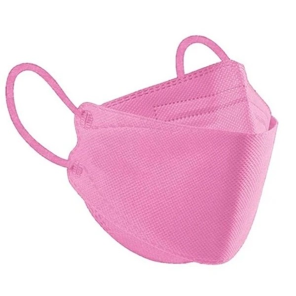 Mascarilla FFP2 tipo pez infantil rosa, 1 unidad