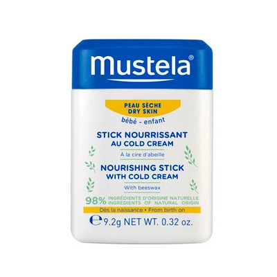 MUSTELA STICK NUTRITIVO CON COLD CREAM Y CERA DE ABEJA, 10 ML