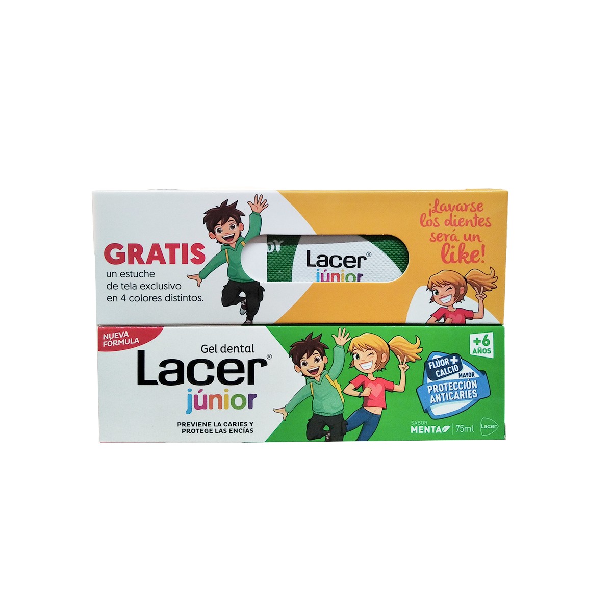 Lacer Junior gel dental 75 ml sabor menta comprar a precio en oferta