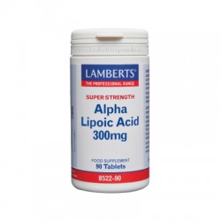 LAMBERTS Ácido Alfa Lipoico 300 mg, 90 comprimidos.