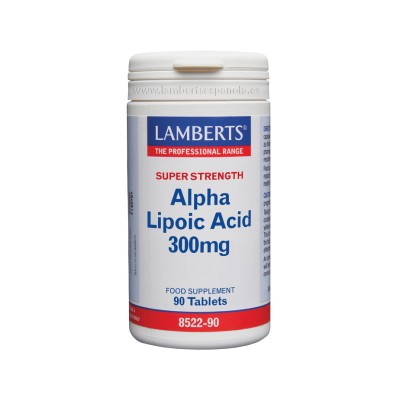 LAMBERTS Ácido Alfa Lipoico 300 mg, 90 comprimidos.