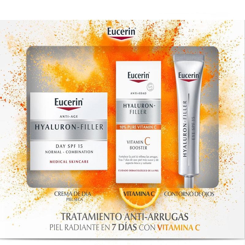 Eucerin Pack Hyaluron Piel Mixta + Booster + Contorno