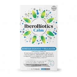 Iberobiotics calm bienestar digestivo y relajación, 28 cápsulas