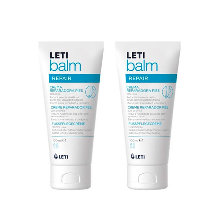 Letibalm Crema Reparadora de Pies Duplo 2x100 ml