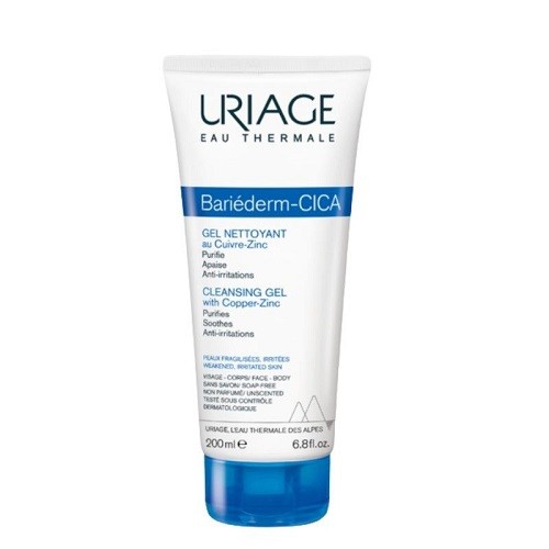 Uriage Bariederm-CICA gel limpiador con cobre y zinc, 200 ml