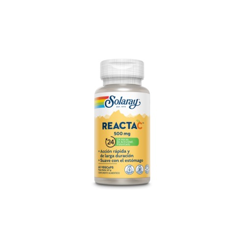 Solaray Reacta C 500 mg, 60 cápsulas veganas