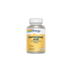 Solaray Pantothenic Acid 500 mg, 100 cápsulas veganas