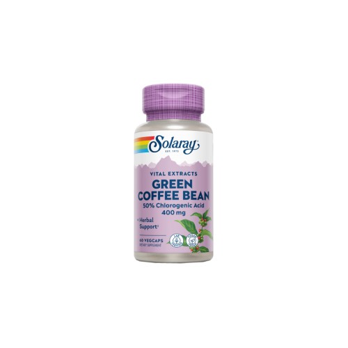 Solaray Green Coffee Bean 400 mg, 60 cápsulas vegetales