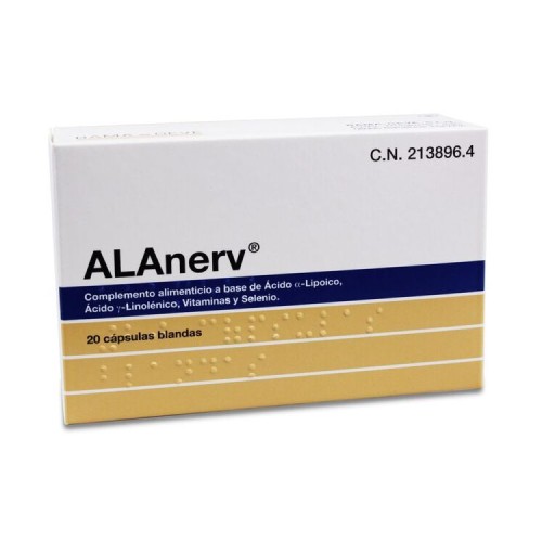 Alanerv 920mg, 20 capsulas blandas