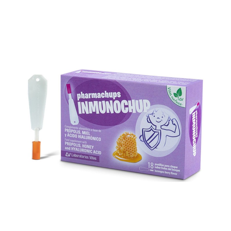 Pharmachups Inmunochup Sabor Frutas del Bosque 18 pastillas