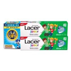 Lacer Duplo Gel Dentifrico Junior Menta 75ml+Figura Sonic Regalo