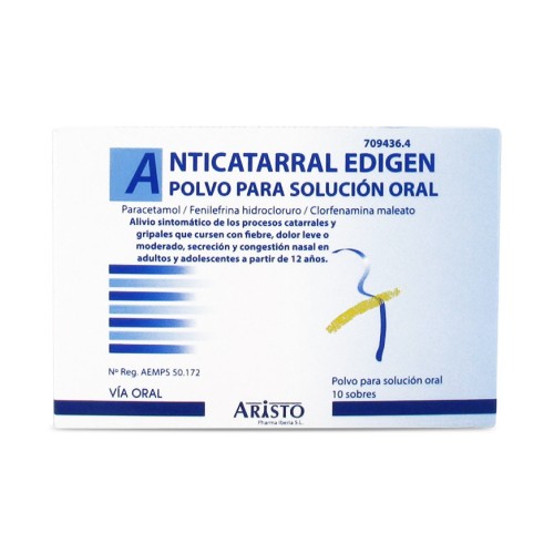 Anticatarral Edigen 10 sobres polvo solucion oral