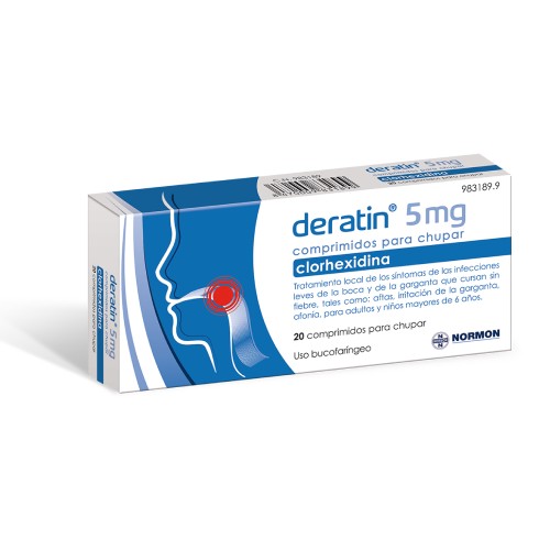 Deratin 20 comprimidos