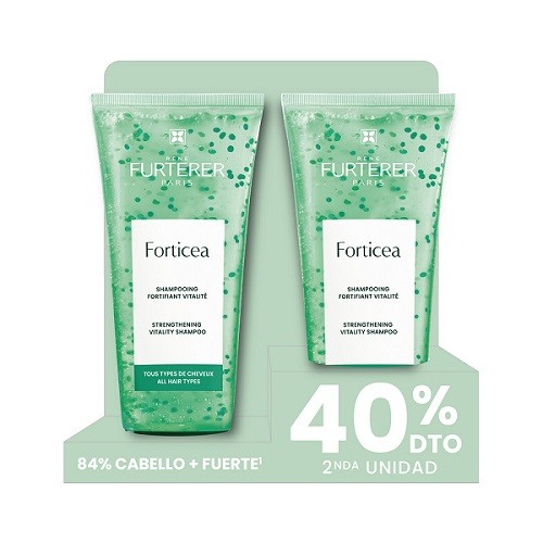 Rene Furterer Forticea oferta champú energizante duplo, 2x200 ml