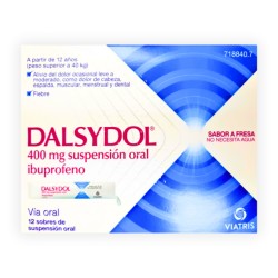 Dalsysol Ibuprofeno 400 mg Sabor Fresa 12 sobres