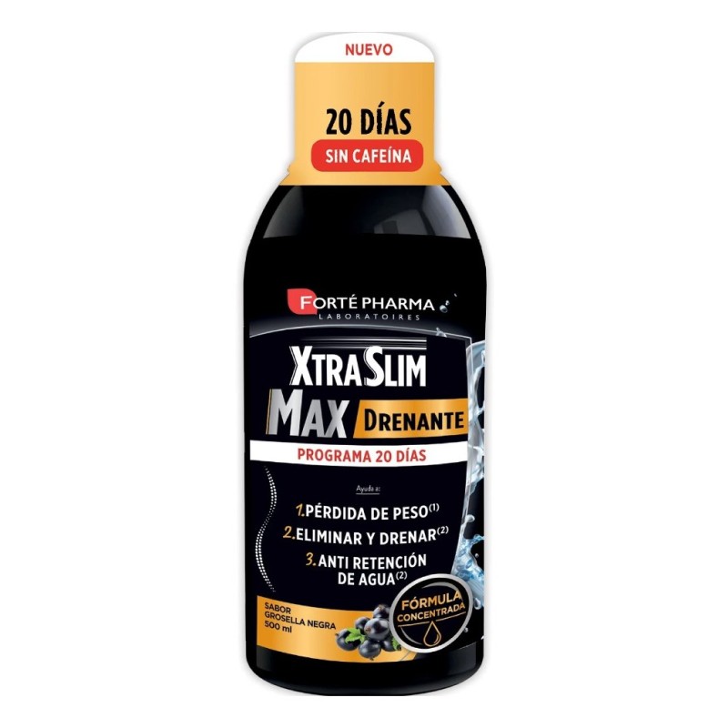 Xtraslim Max Drenante Sabor Grosella Negra 500ml