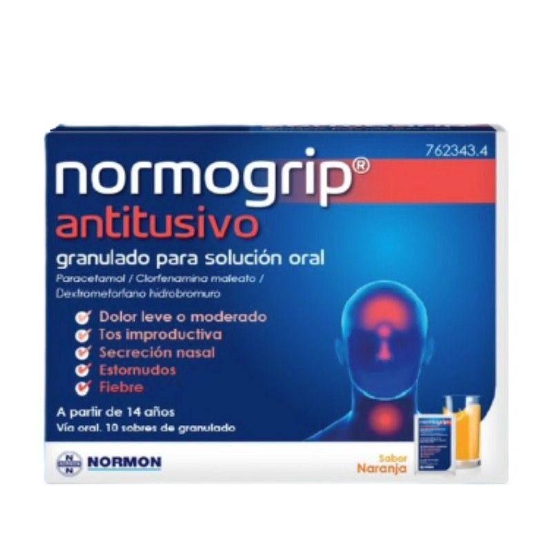 Normogrip Antituivo, 10 sobres