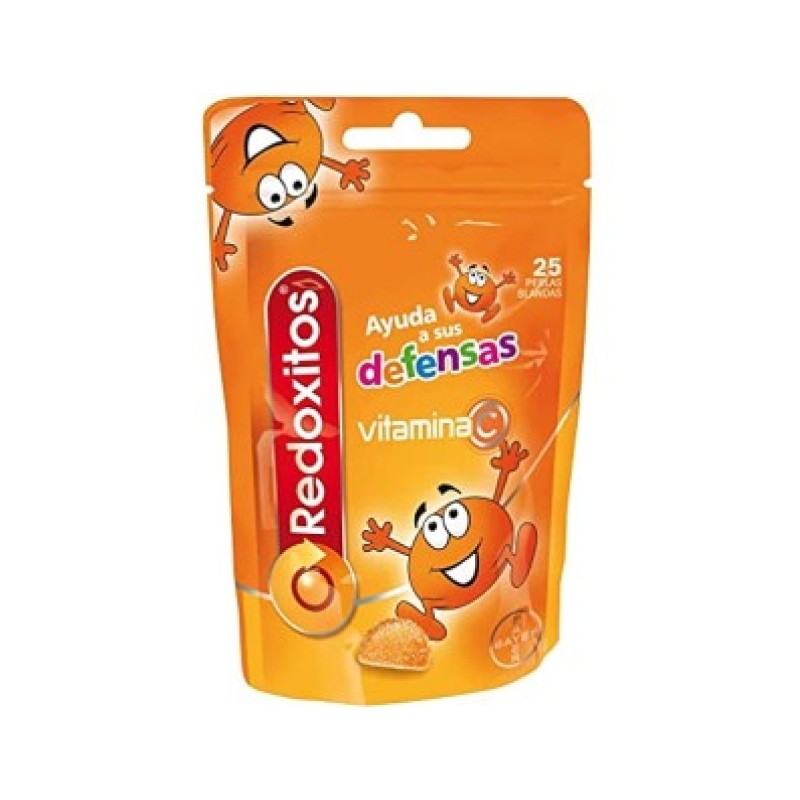 REDOXITOS EXTRA DEFENSAS 25 CARAMELOS GOMA SABOR NARANJA FRESA Y FRUTA TROPICAL