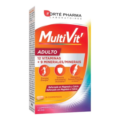 Forte Pharma Energy Multivit Adulto, 28 comprimidos masticables