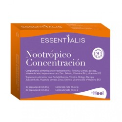 Essentialis Nootrópico Concentración, 30 cápsulas