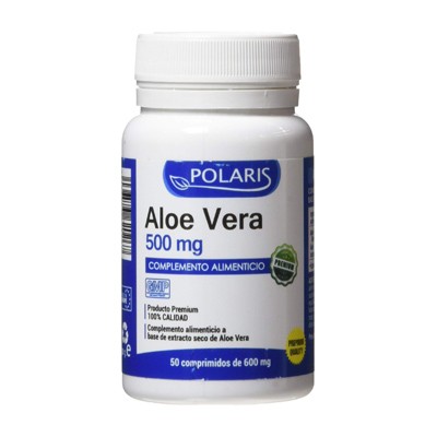 Polaris Aloe Vera, 50 cápsulas, 500mg.