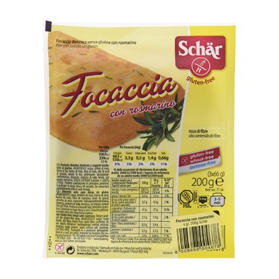 Dr. Schar Focaccia Rosmari, 200g.