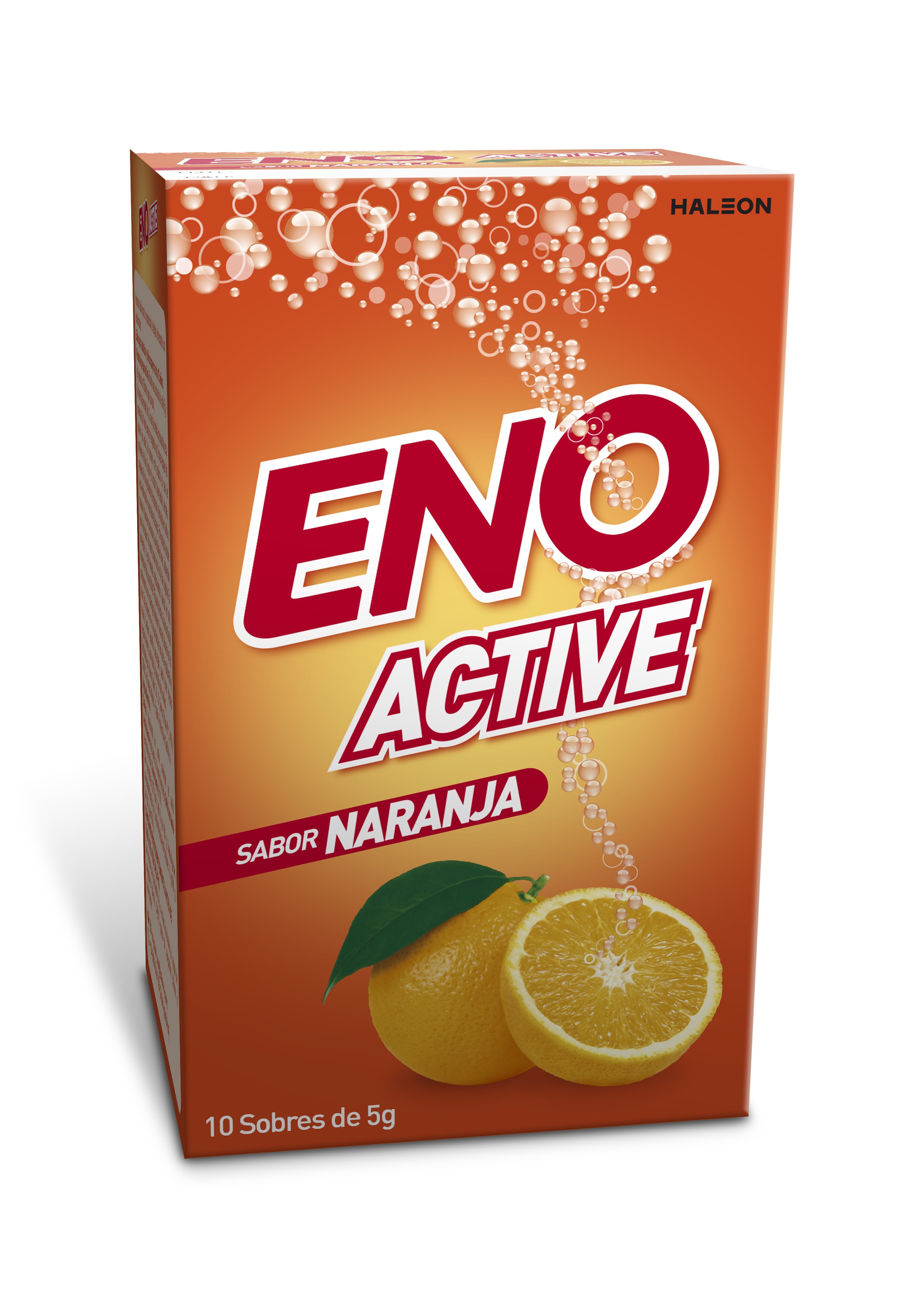 ENO Sal de Fruta Naranja, 10 Sobres.